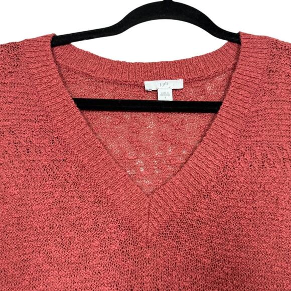 J.Jill Salmon short sleeved v-neck tunic small - Picture 4 of 8